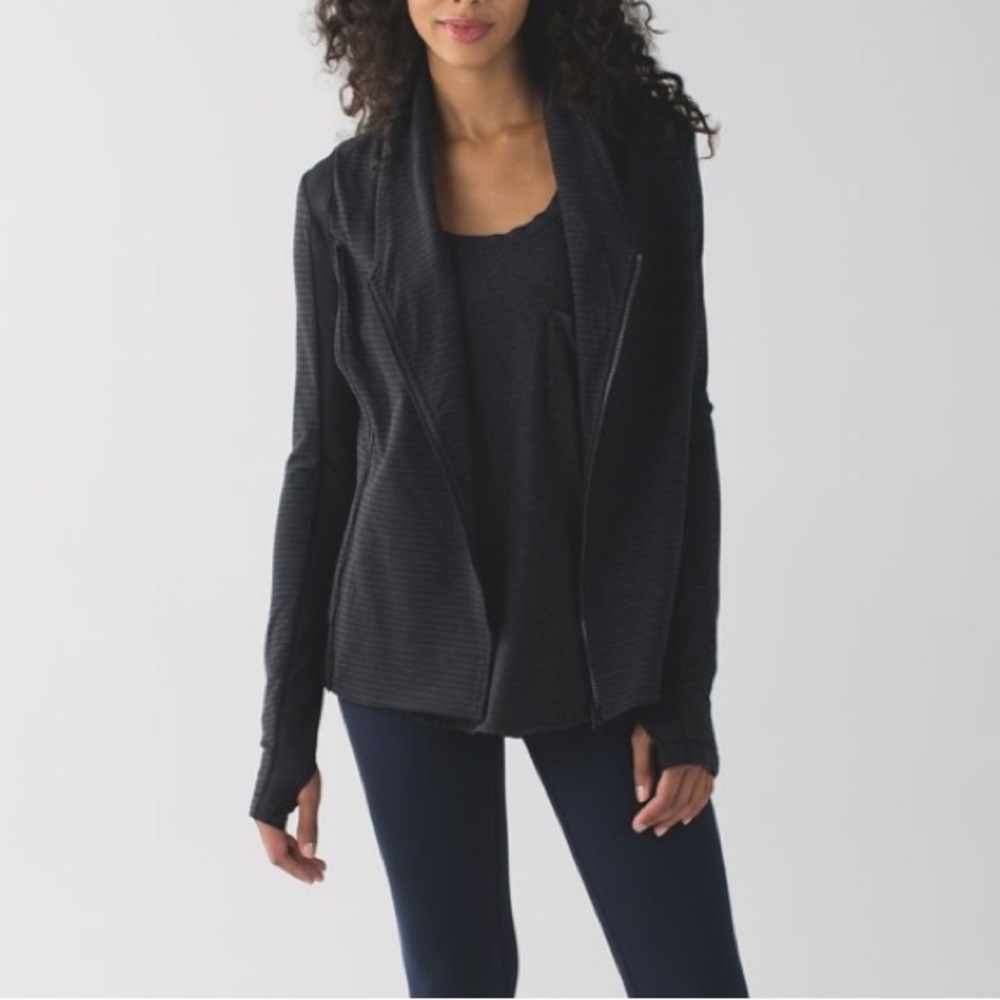 lululemon athletica Black Open-Front Zip Jacket